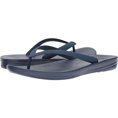 Afbeelding van Fitflop Iqushion Ergonomische Flip Flops strand en zwembadschoenen voor heren, Blauw Midnight Navy 399