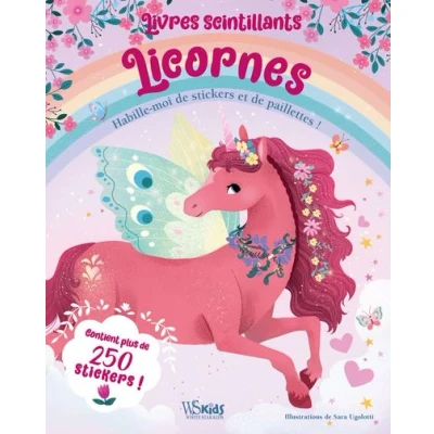 Image de Livres scintillants Licornes Habille moi de stickers et paillettes !