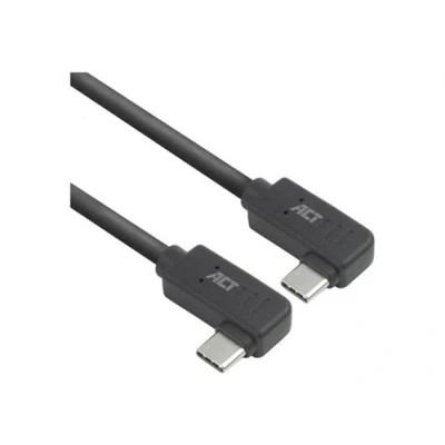 Afbeelding van ACT USB 3.0 10Gbps 60W Type C (haaks links/rechts) naar kabel, 0.5 meter AC7486