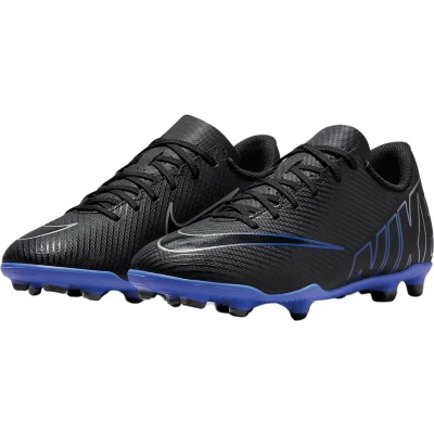 Afbeelding van Nike Performance Mercurial Vapor 15 CLUB FG/MG Voetbalschoenen met Kunststof noppen voor kinderen, Maat: 35, Black/chrome/hyper royal