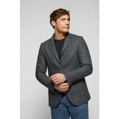Afbeelding van Polo Club Heren Grijze Blazer &quot;Cameron&quot; Met Details 50