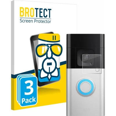 Afbeelding van BROTECT Screenprotector voor Ring Video Doorbell Plus Folie Beschermfolie Beschermglas transparant (3 Stuks)