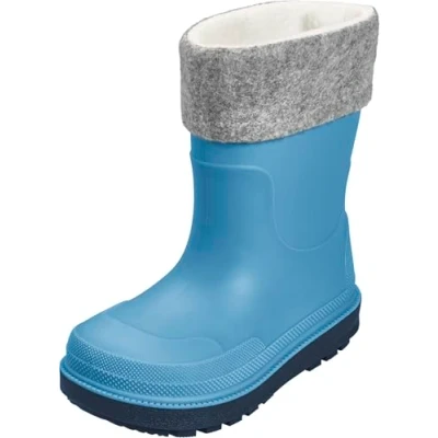 Afbeelding van Playshoes Gummistiefel Gefüttert regenlaarzen, uniseks, kinderen, Blauwe sok