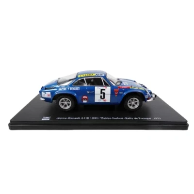 Afbeelding van OPO 10 Miniatuurauto op schaal 1:24 compatibel met Alpine Renault A110 1800 THERIER Rally van Portugal 1973 RVQ15