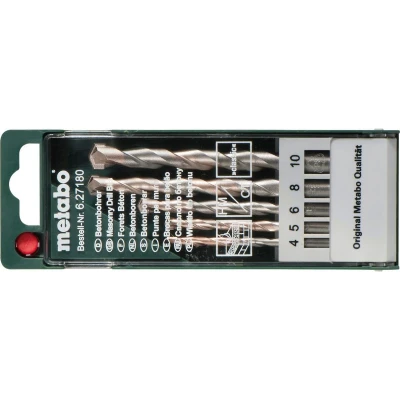 Afbeelding van Metabo 627180000 Beton spiraalboren set 5 delig 4 mm, 6 8 10 mm stuk(s)