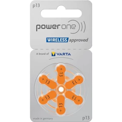 Afbeelding van Powerone 60 stuks gehoorapparaat batterijen type 10 13 312 675 oranje