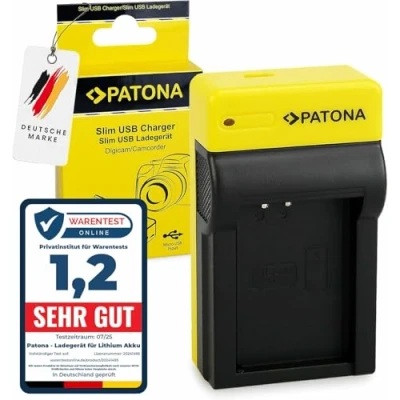 Afbeelding van PATONA Slanke oplader voor LP E12 batterijen, compatibel met Canon EOS 100D, M, M2, M10, M50, Rebel SL1