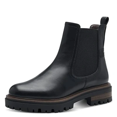 Afbeelding van Tamaris Chelsea Korte laarzen, Dames, Maat: 40, Black matt Kunststof