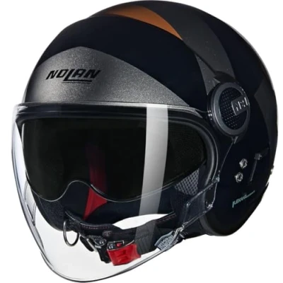Afbeelding van Nolan N21 Visor 06 Tangente 352 Zwart Grijs Terra Glossy Jethelm Maat M Helm
