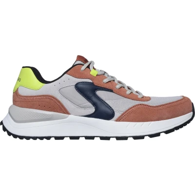 Afbeelding van Skechers Sport FURY 40 Sneakers laag, Heren, Maat: 42, Grau blau gelb Leer