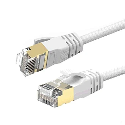 Afbeelding van Reulin 8 m Ultra Slim Gigabit Ethernet LAN netwerkkabel, snelheid tot 40 Gbits 1000 MHz, compatibel met Cat5 Cat6 Cat7 Cat7A+ router modem voor high speed netwerken