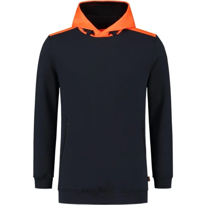 Afbeelding van Tricorp 303005 Sweater High Vis Capuchon Inkt/Fluo Oranje