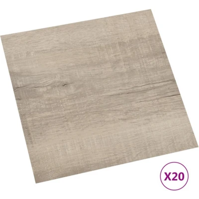 Afbeelding van Vloerplanken 20 st zelfklevend 1,86 m² PVC taupe
