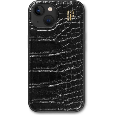Afbeelding van iDeal of Sweden Hoesje Geschikt voor iPhone 14 / 15 13 Vegan Leather Case zwart