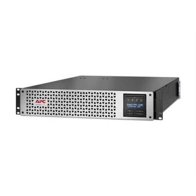 Image de APC Smart UPS Lithium Ion Onduleur (rack montable) interactif en ligne, 8x IEC C13, 1x C19, SmartConnect+SmartSlot, AVR, LCD, avec carte de gestion réseau CA 220/230/240 V 1980 Watt 2200 VA USB, serial, RJ 45 connecteurs sortie :