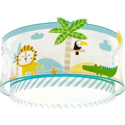 Afbeelding van Dalber Kinderplafondlamp My Little Jungle Dieren Jugle, Kroonluchter Kinderkamer, Plafondlamp voor Kinderen