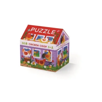 Afbeelding van Crocodile creek puzzel kippenhok 50st