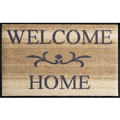 Afbeelding van Kleen Tex Deurmat Wash &amp; Dry Welcome Home 50 x 75cm Beige