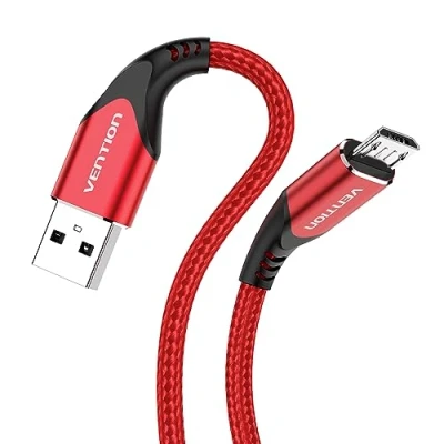Afbeelding van Vention 1 m micro USB kabel Kindle Fire tablet oplaadkabel nylon gevlochten voor Samsung Galaxy S6 S7 S5 J7 J5 J3 PS4 Xbox Controller