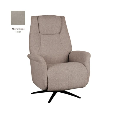 Afbeelding van LABEL51 Stockholm Fauteuil Bruin Micro Suede