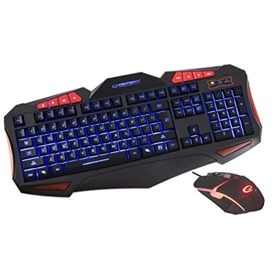 Afbeelding van Esperanza Shelter Gaming USB Toetsenbord &amp; Muis Qwerty