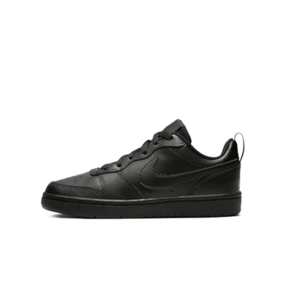 Afbeelding van NIKE Sportswear Court Borough LOW 2 (TD) Sneakers laag voor kinderen, Maat: 22, Black Leer en textiel
