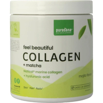 Afbeelding van Purasana Collagen Matcha 240GR