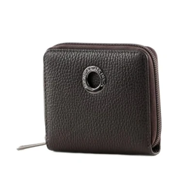 Afbeelding van MANDARINA DUCK Leren Portemonnee Mellow Leather Zip Wallet Mole Donkerbruin