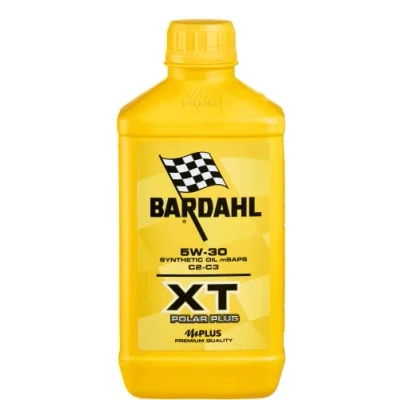 Afbeelding van Bardahl Motorolie voor auto, XT Polar Plus C2 C3 5W30, smeermiddel benzine en dieselmotoren, olie de nieuwste generatie, maximaliseert prestaties verbetert