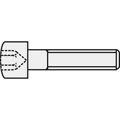 Afbeelding van TOOLCRAFT 839673 Cilinderschroeven M3 20 mm Binnenzeskant (inbus) DIN 912 Staal 8.8 gezwart 100 stuk(s)