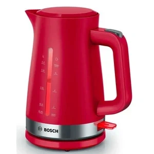 Afbeelding van Bosch TWK4M224, 1,7 l, 2400 W, Rood, Roestvrijstaal, Waterniveau indicator, Oververhittingsbeveiliging
