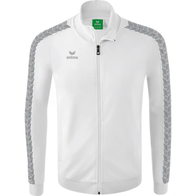 Afbeelding van Essential Team Tracktop jack wit/monument grey / S