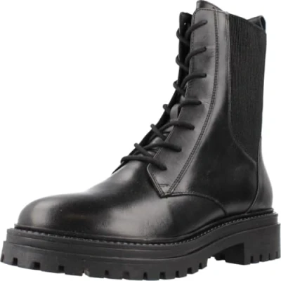 Afbeelding van Geox Iridea Snowboots, Dames, Maat: 36, Black Leer