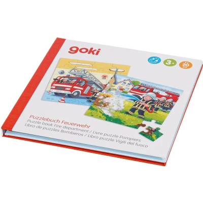 Afbeelding van Goki Magnetisch Legpuzzelboek Brandweer, 40st.
