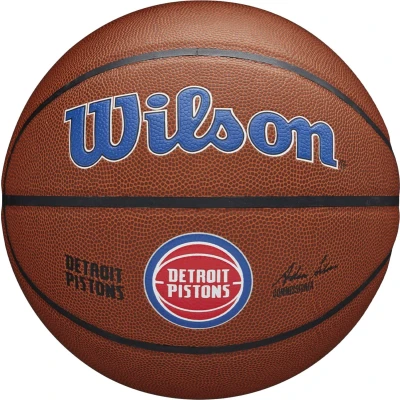 Afbeelding van Wilson NBA Team Alliance Detroit Pistons basketbal blauw