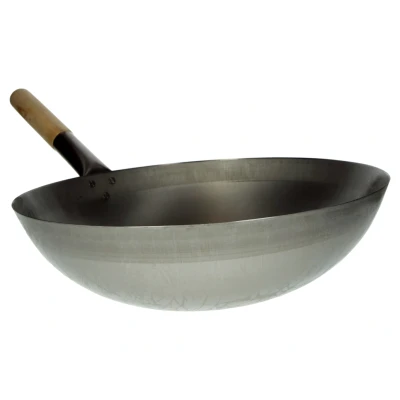 Afbeelding van Wok met houten handvat ø 38 cm