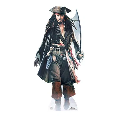 Afbeelding van Jack Sparrow &quot;Pirates of the Caribbean&quot; Giant Voorgesneden Karton Silhouet Eén maat