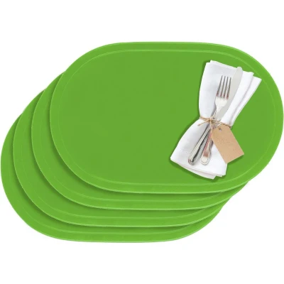 Afbeelding van Westmark Set van 4 placemats, 45,5 x 29 cm, vinyl, groen, Saleen collectie: Fun