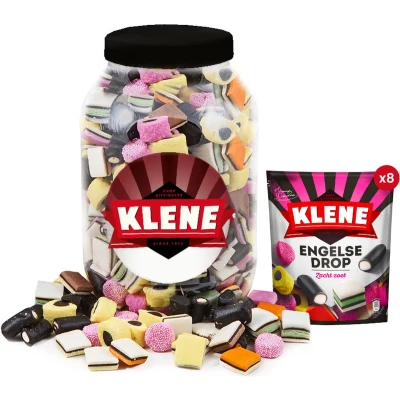 Afbeelding van Klene Engelse Drop dropsnoep in herbruikbare bokaal 2160g