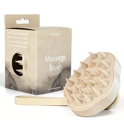 Afbeelding van Bellody Hoofdhuid Massageborstel Champagne Beige