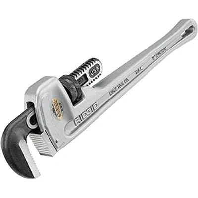 Image de RIDGID 31025 clé à pipe droite robuste 450 mm 18&quot;, capacité du tube 65 2 1/2&quot;