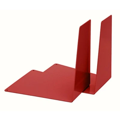 Afbeelding van ALCO Albert 4304 12 boekensteunen, metaal, 120 x 140 145 mm, 1 paar, rood