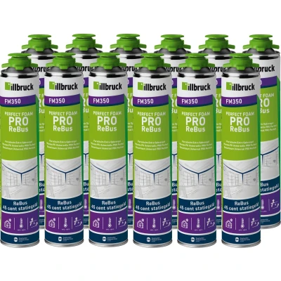 Afbeelding van Illbruck PU schuim FM350 880ml (Set van 12 bussen)