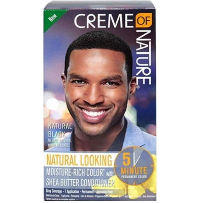Afbeelding van Creme of Nature Men&#039;s Liquid Hair Color Natural Black
