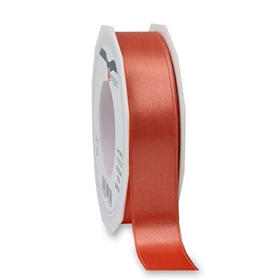 Afbeelding van Präsent Living Coral satijnen lint 25 mm breed, m lang