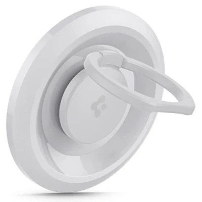 Afbeelding van Spigen O Mag Magnetische telefoonring voor MagSafe, 360 rotatie, telefoongrepen, compatibel met iPhone 14 Pro Max, Pro, 14, Plus, 13 en 12 modellen, wit