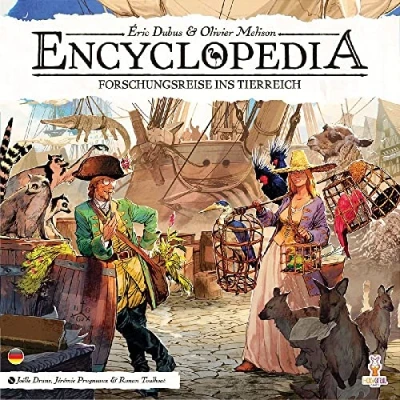 Afbeelding van Holy Grail Games Encyclopedia: Onderzoeksreis in het dierenrijk kennersspel gezelschapsspel 1 tot 4 spelers vanaf 12 jaar 25 minuten per speler Frans