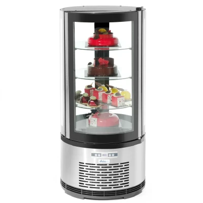Afbeelding van Hendi Arktic Gebaksvitrine Rond 100 Liter