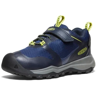 Afbeelding van Keen Wanduro LOW WP Children Unisex Outdoorschoenen voor kinderen, Maat: 24, Black Textiel/ synthetisch