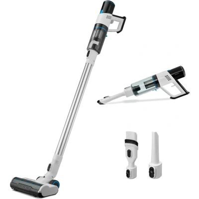 Afbeelding van Medion P250 snoerloze steelstofzuiger met cycloontechnologie zonder stofzak max. zuigkracht 22 kPa/250W inhoud stofreservoir 400 ml&#039; HEPA H13 filter geïntegreerde accessoires